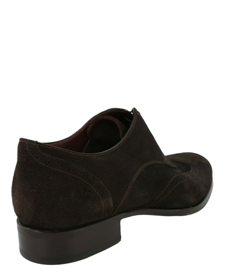 Brioni Blücher Brók Suede Wingtip Brogue Shoes
