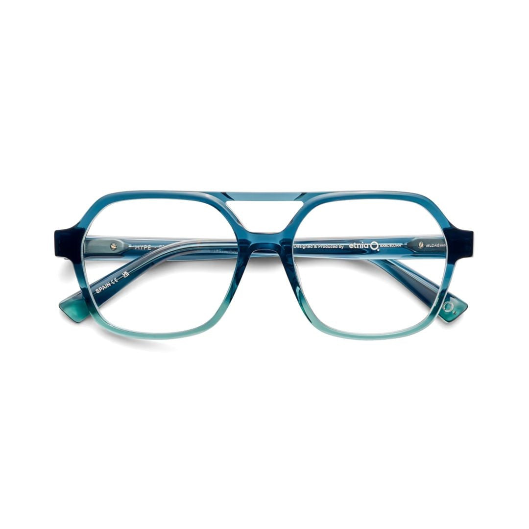 Etnia Barcelona Hype Bold Geometric Gradient Sunglasses With Double Bridge Design