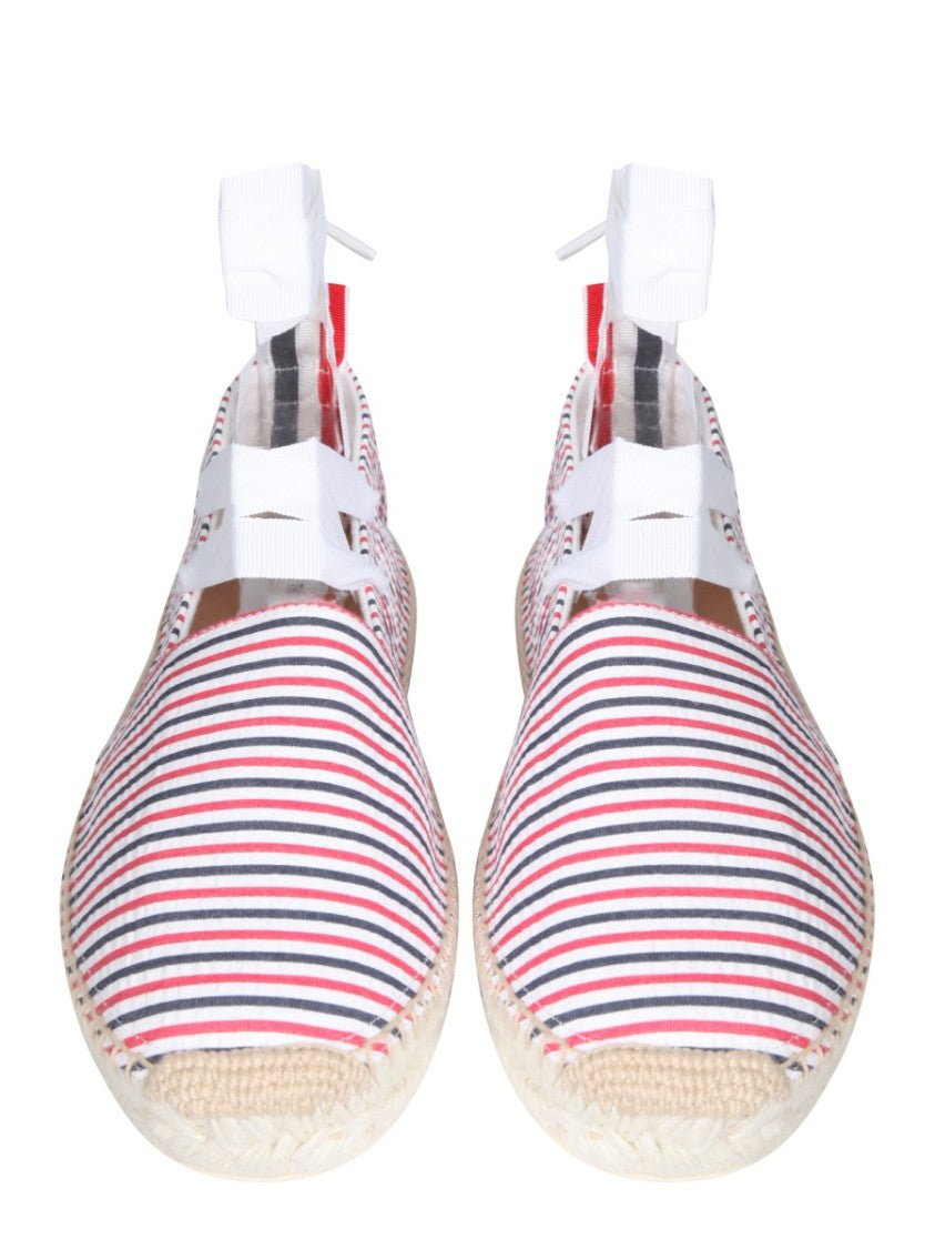 Thom Browne Seersucker Cotton Espadrilles