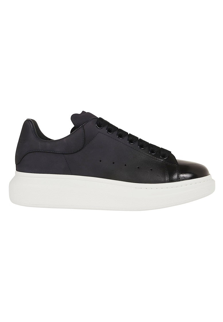 Alexander Mcqueen Oversized Indigo Blue Suede Dip-Dye Sneakers