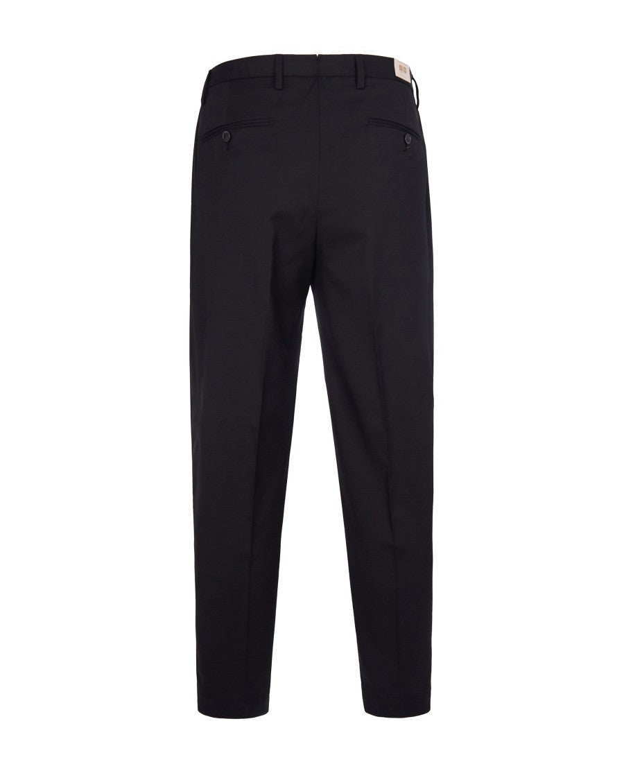 Briglia Black Tailored Wool Blend Trousers