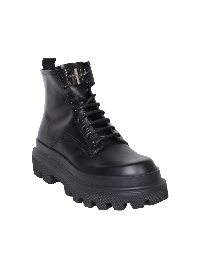 Dolce & Gabbana Leather Ankle Boots