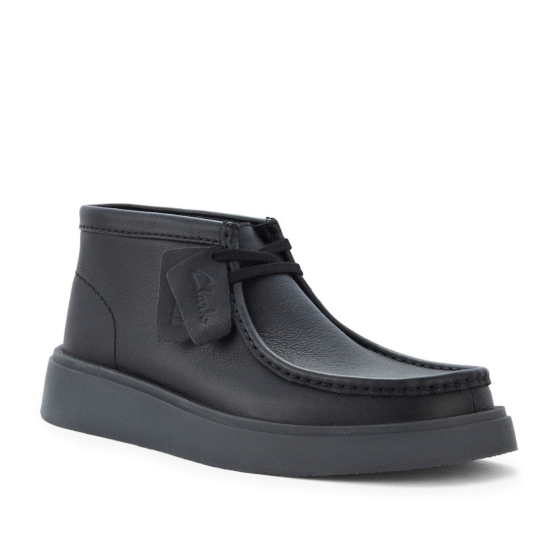 Clarks Torview Hi G Black Moccasin Leather Ankle Boots
