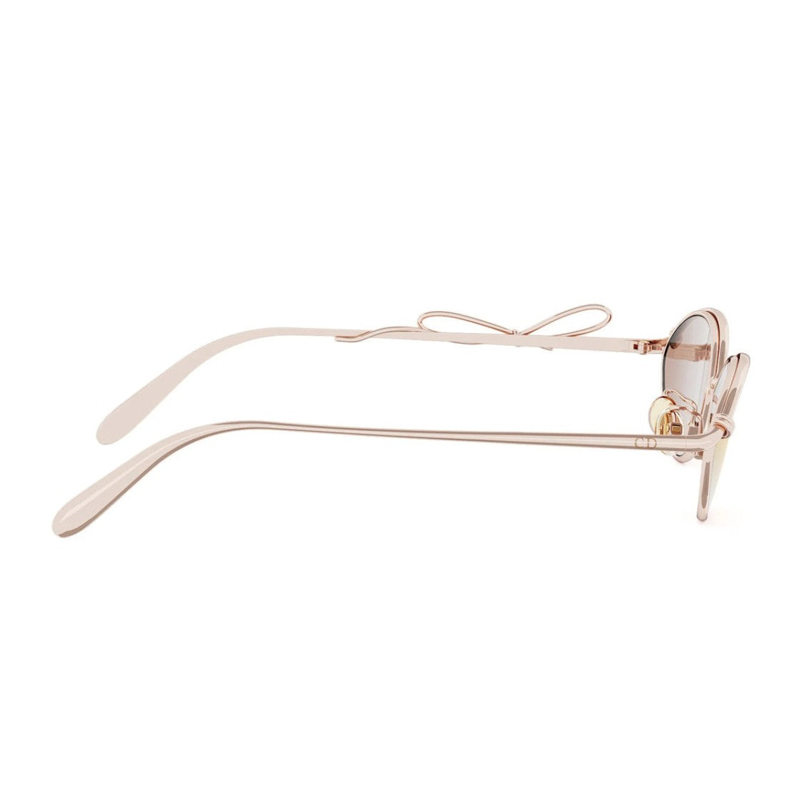 Dior Dior Bow R1u Oval Sunglasses With Delicate Metal Accents