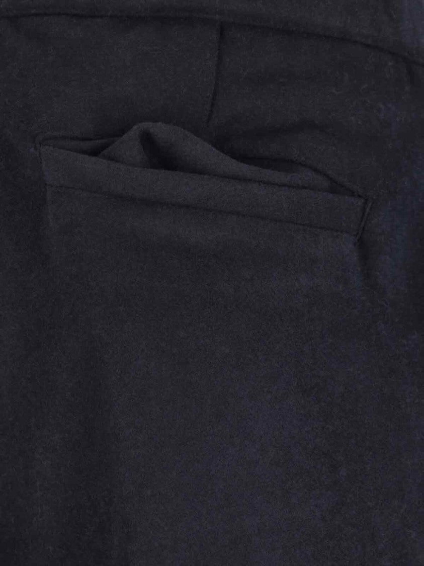 White Sand Wool-Blend Pants – Navy