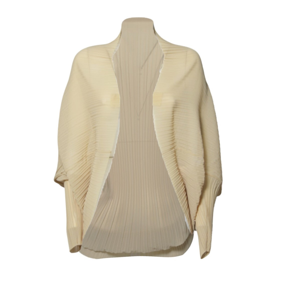 Max Mara Vesuvio Shrug In Camel Pleated Fabric