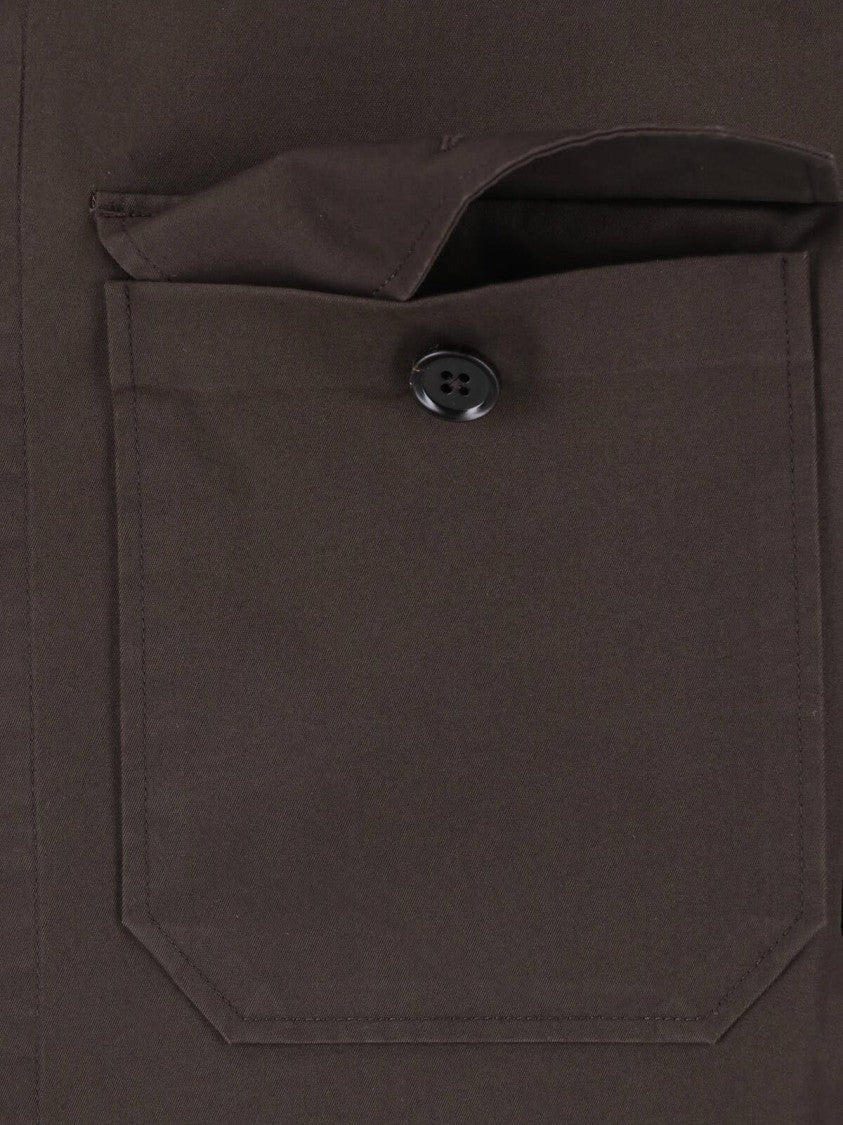 Zegna Brown Structured Tailored Silhouette Shirt