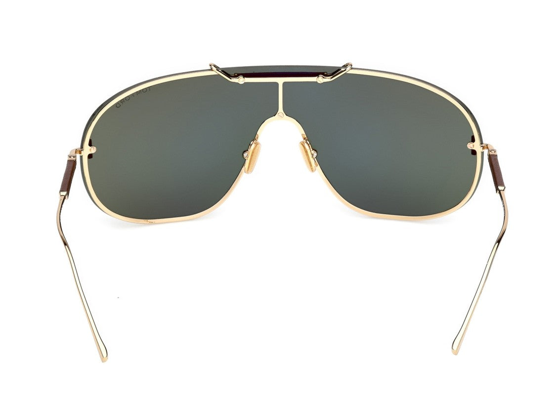 Tom Ford Gold Ft1309 Large Aviator Sunglasses