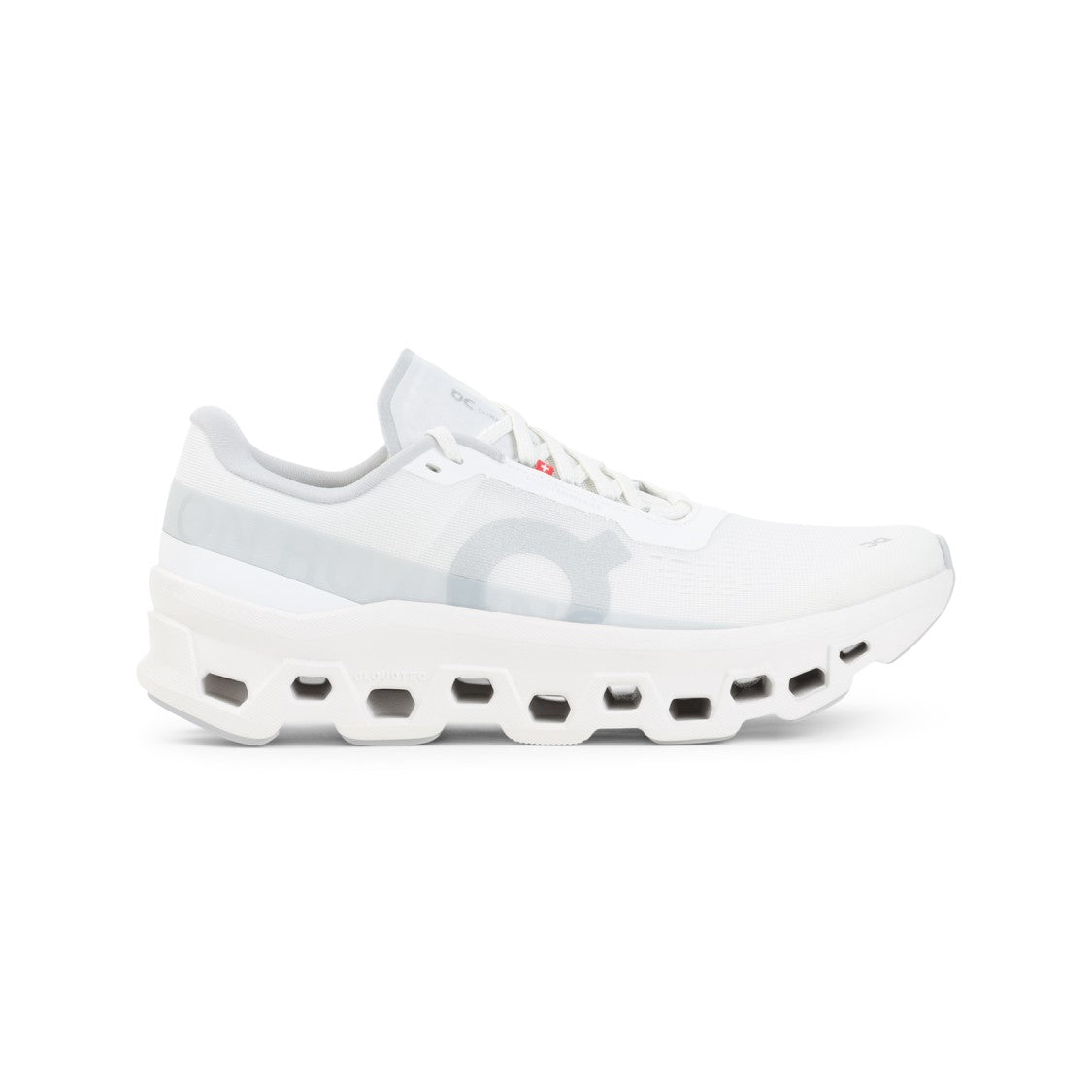 On Lightweight White Sneakers With Distinctive Cushioning Sole