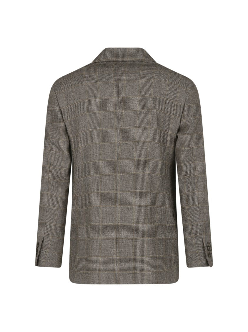 Lardini Timeless Checkered Double-Breasted Blazer