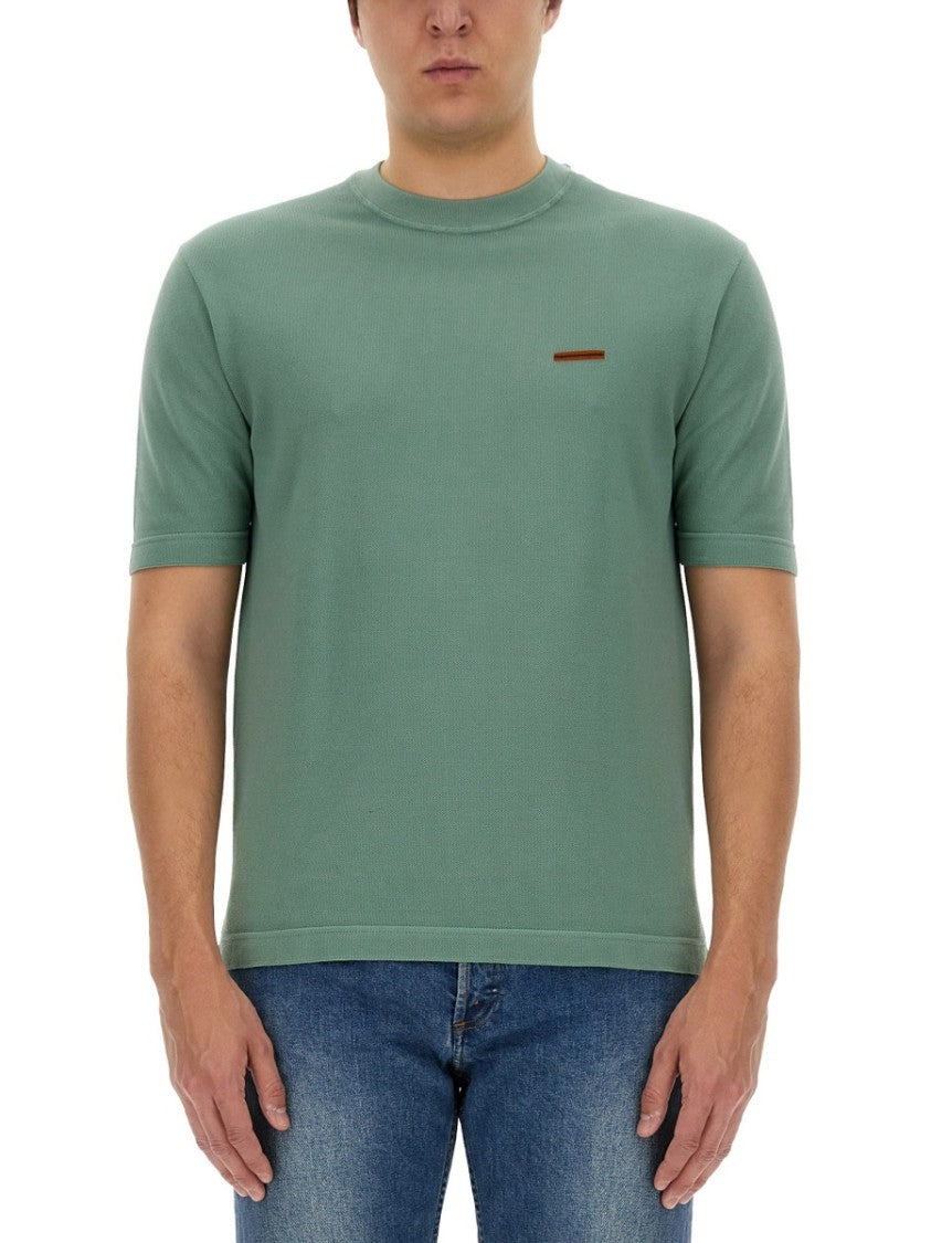 Zegna T-Shirt With Subtle Logo Detail