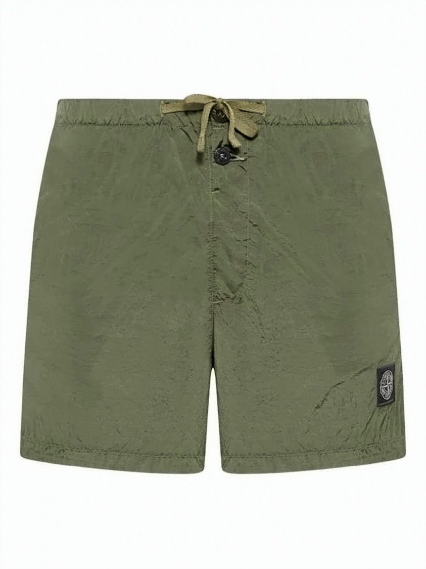 Stone Island Two-Pair Set Of Lightweight Polyamide Beach Shorts