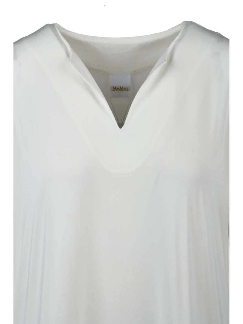 Max Mara White Viscose Blouse