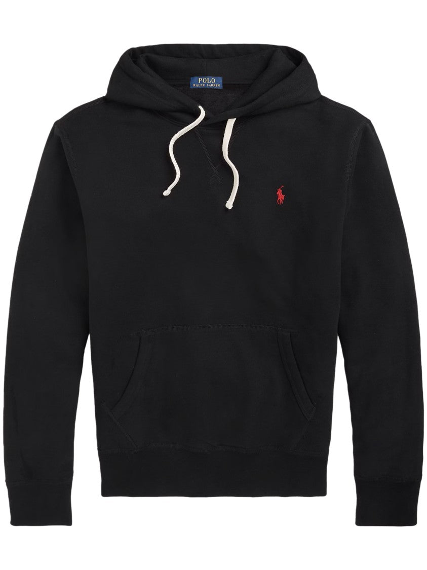 Polo Ralph Lauren Relaxed-Fit Black Hoodie With Drawstring Hood