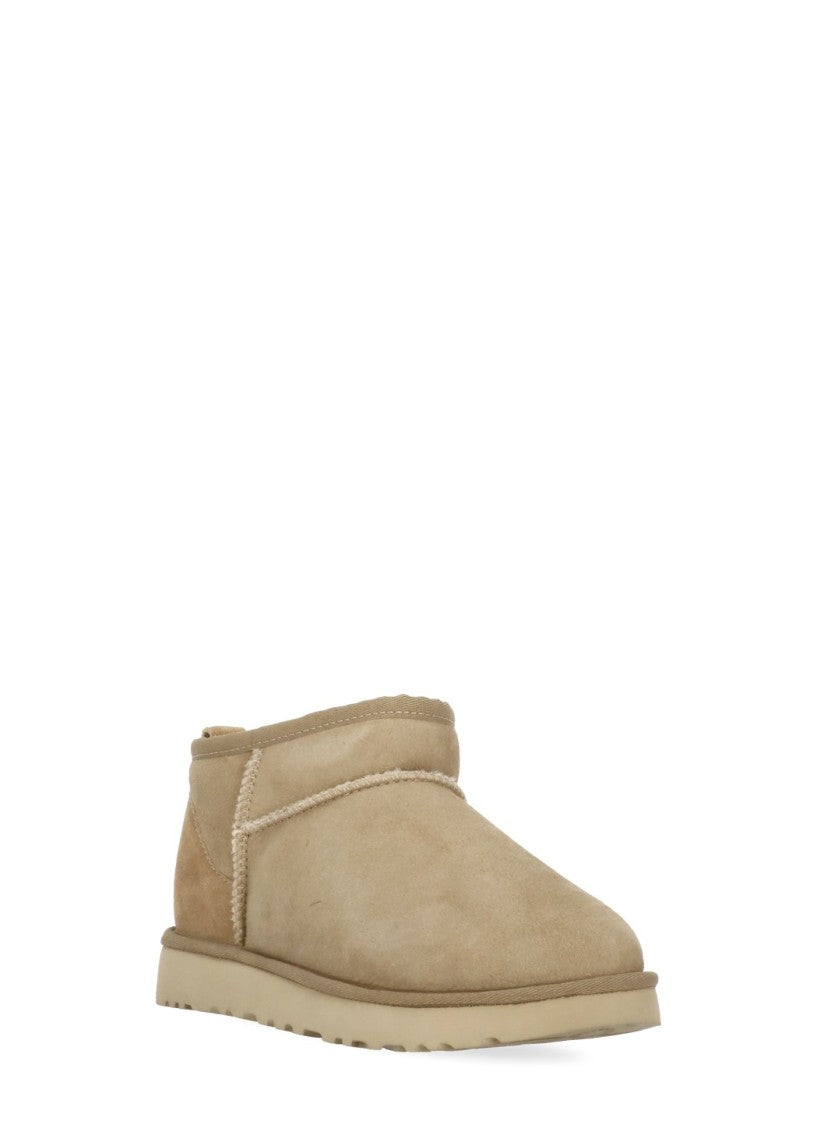 Ugg Beige Classic Ultra Mini Boots