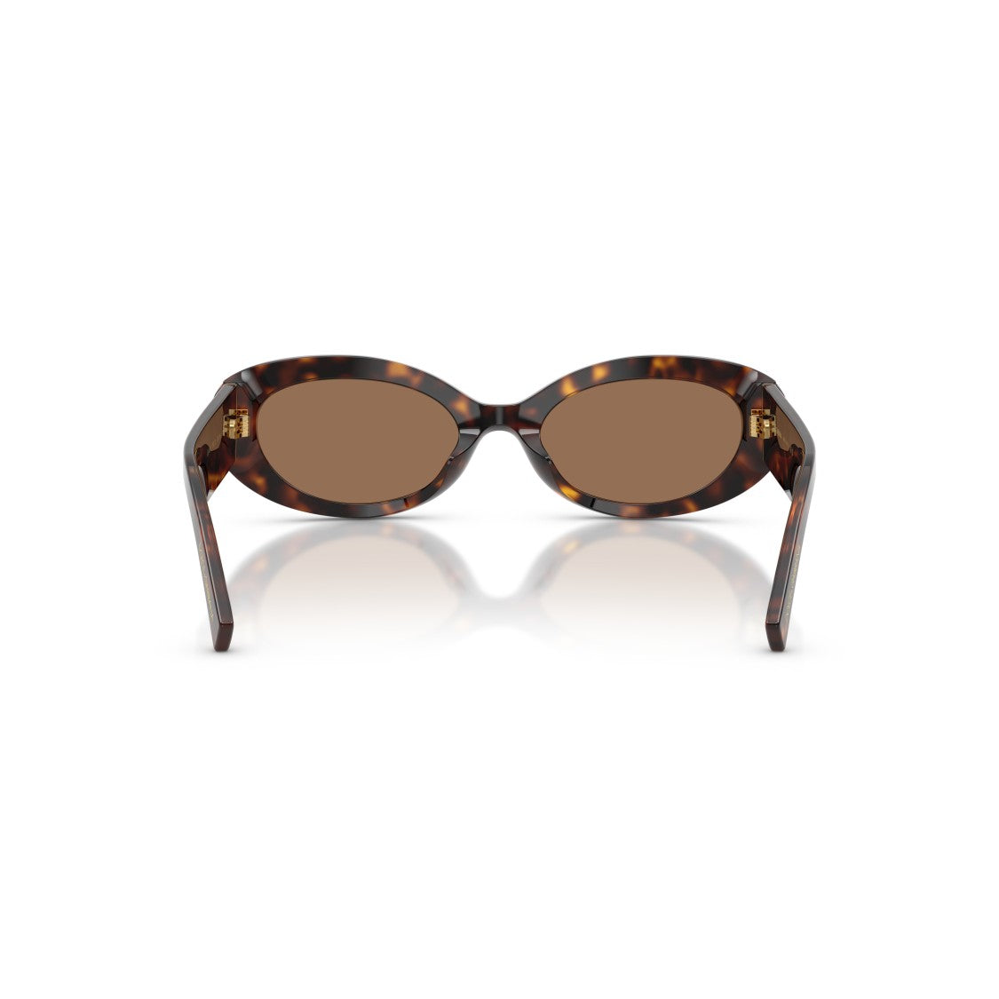 Dolce & Gabbana 0Dg4537 Tortoiseshell Oval Sunglasses With Gold Heart Emblem