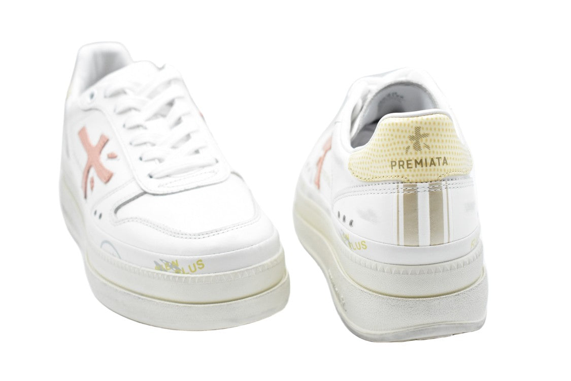 Premiata Low-Cut Sneakers With Double-Layer Platform