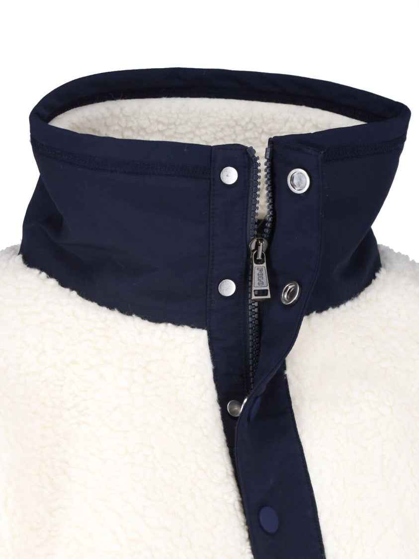 Polo Ralph Lauren Cream Polo Bear Half-Zip Fleece Sweatshirt