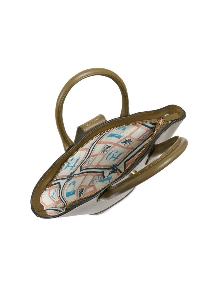 Paris64 Mini Lumière Green Leather Tote Bag