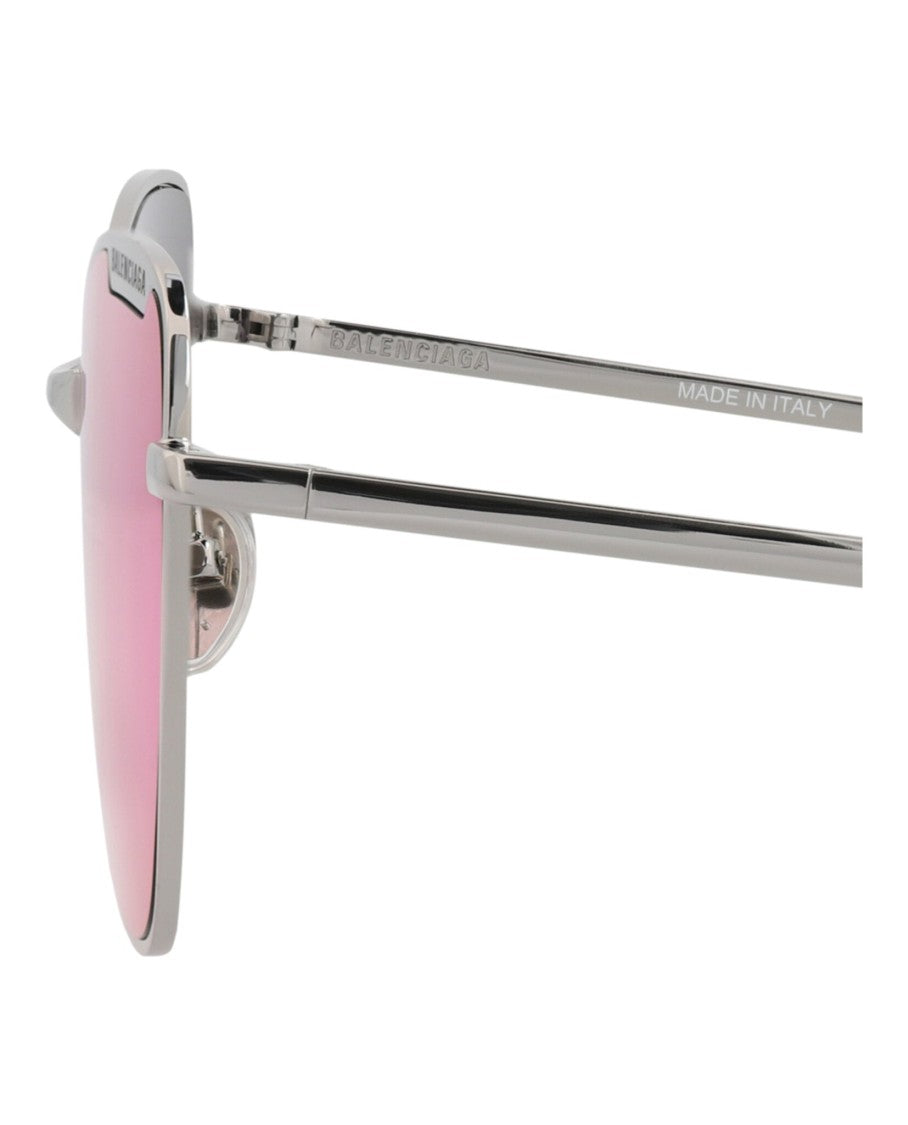 Balenciaga Cat Eye-Frame Metal Sunglasses