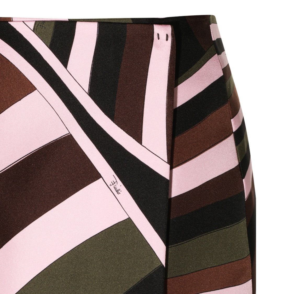 Emilio Pucci Mini Skirt With Bold Geometric Pattern And Clean Waistband