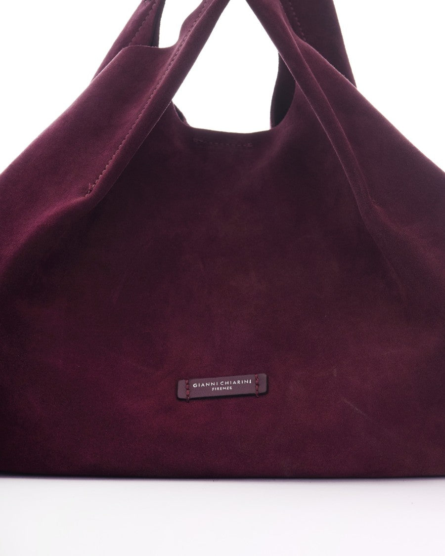 Gianni Chiarini Spacious Suede Shoulder Bag With Internal Pouch