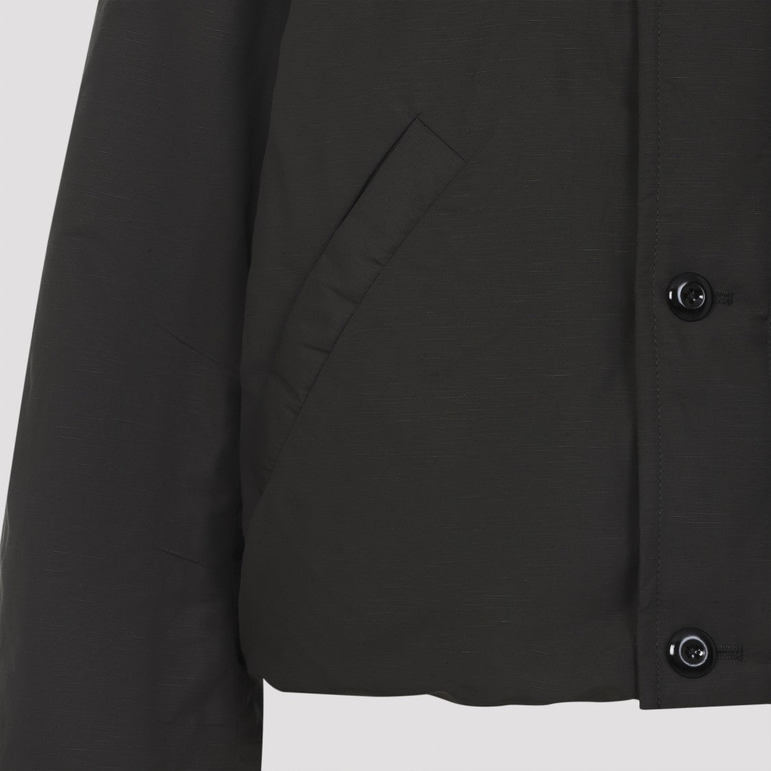 Lemaire Dark Espresso Brown Short Puffer Blouson