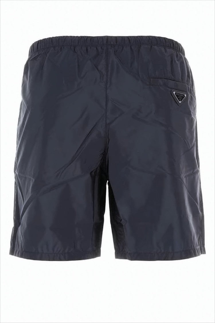 Prada Black Swim Shorts With Design