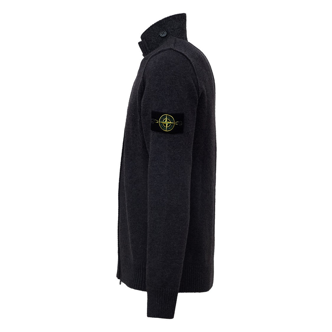 Stone Island Lambswool-Blend Collared Cardigan