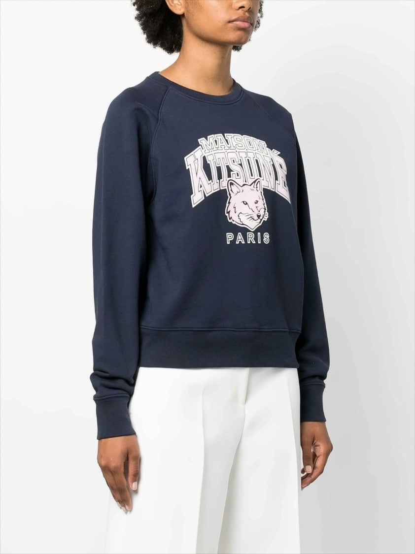 Maison Kitsuné Classic Crew Neck Fox Graphic Sweatshirt