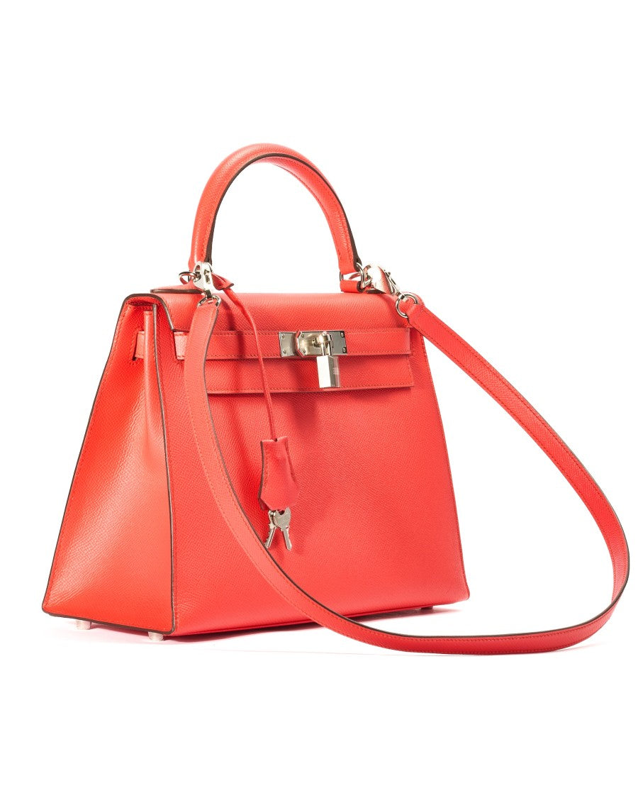 Hermès Sac Kelly 28 Epsom Rose Texas