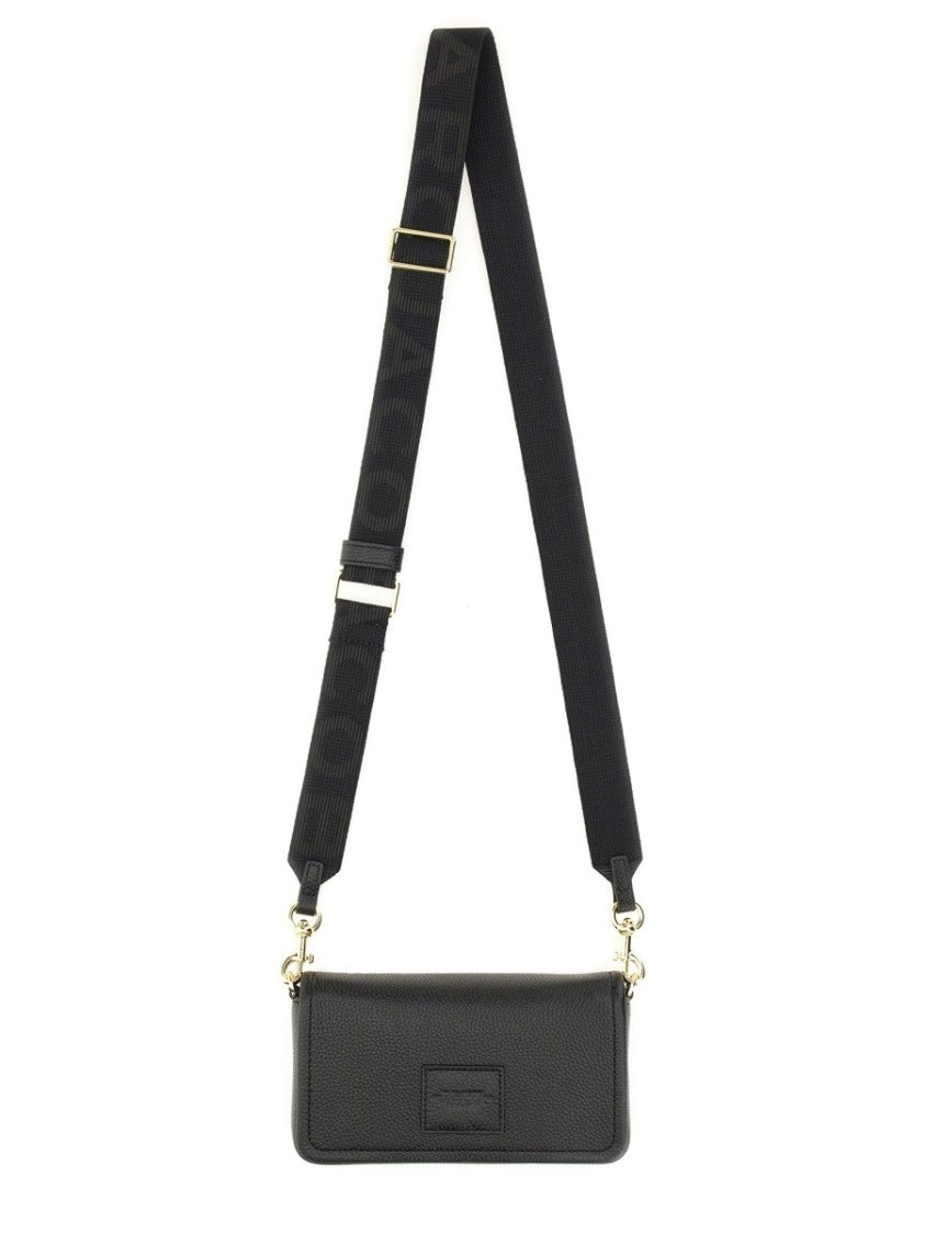 Marc Jacobs Black Leather Compact Flap Mini Bag