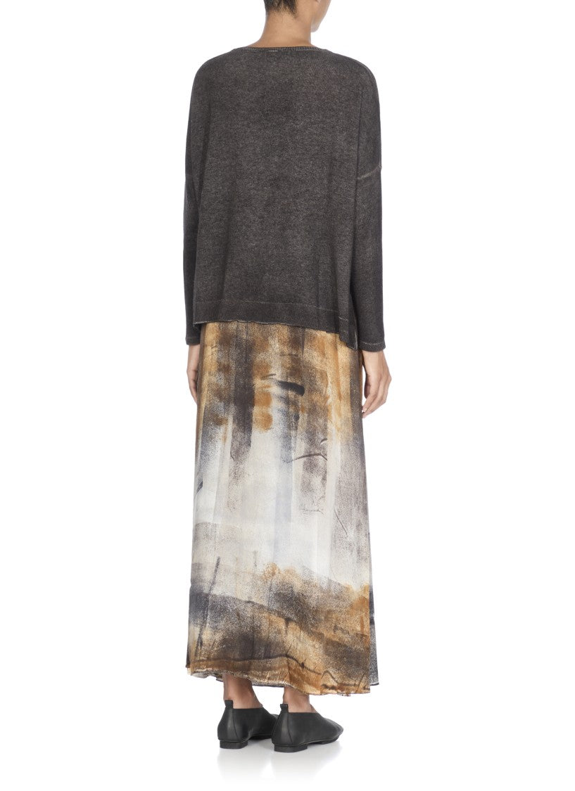 Avant Toi Gradient Grey Cashmere Sweater