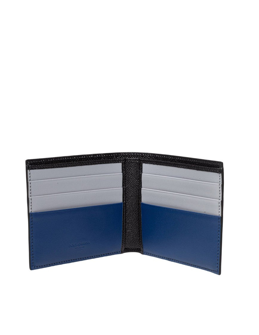 Dolce & Gabbana Black/Blue Leather Wallets