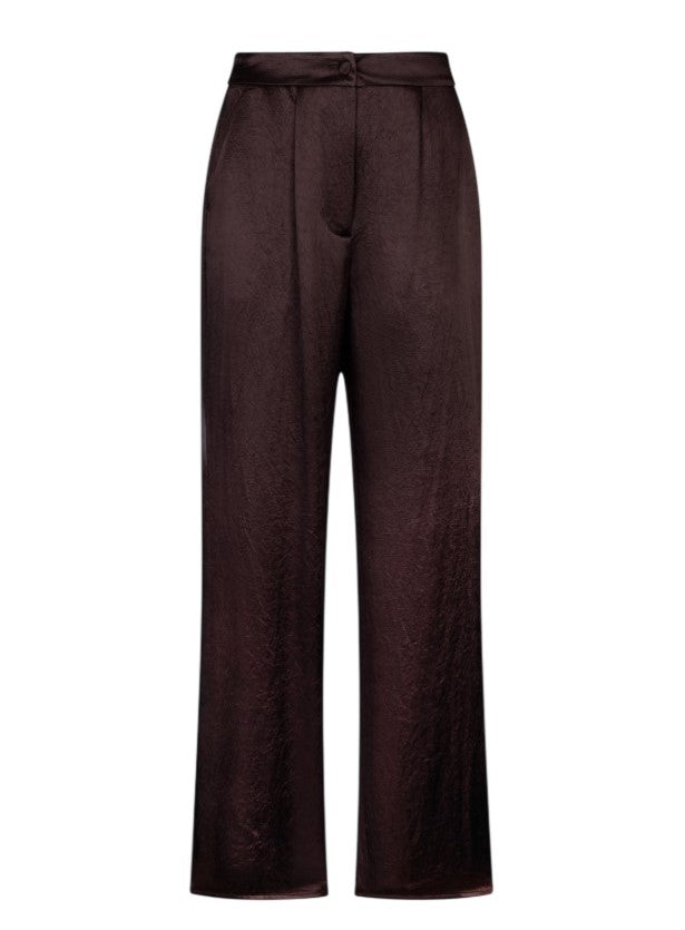 Liu Jo Satin Elastic Waist Wide Trousers