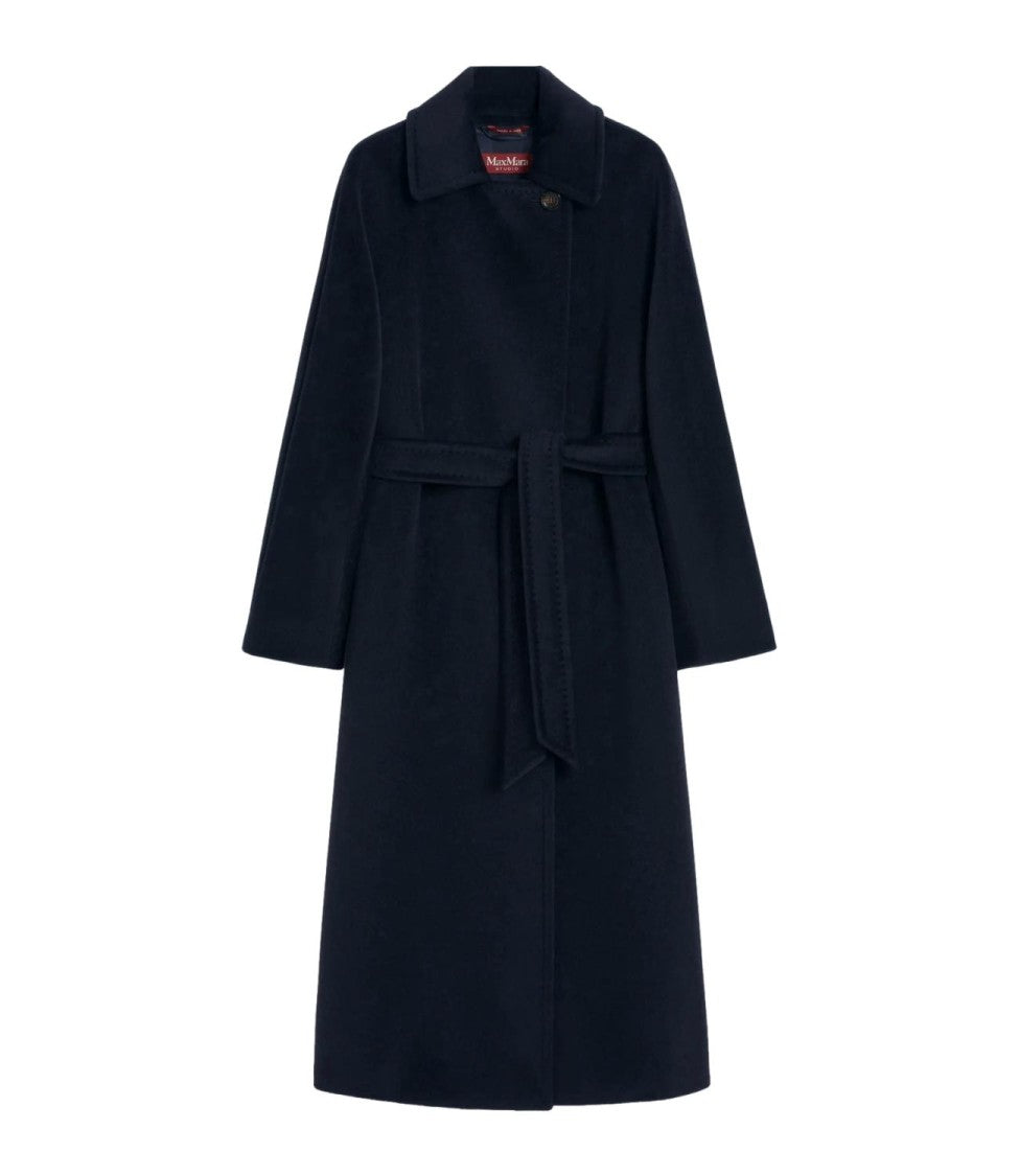 Max Mara Tenzone Long Coat In Virgin Wool