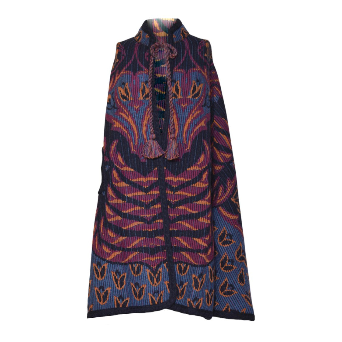 Etro Sleeveless Jacket With Bold Multicolored Abstract Pattern