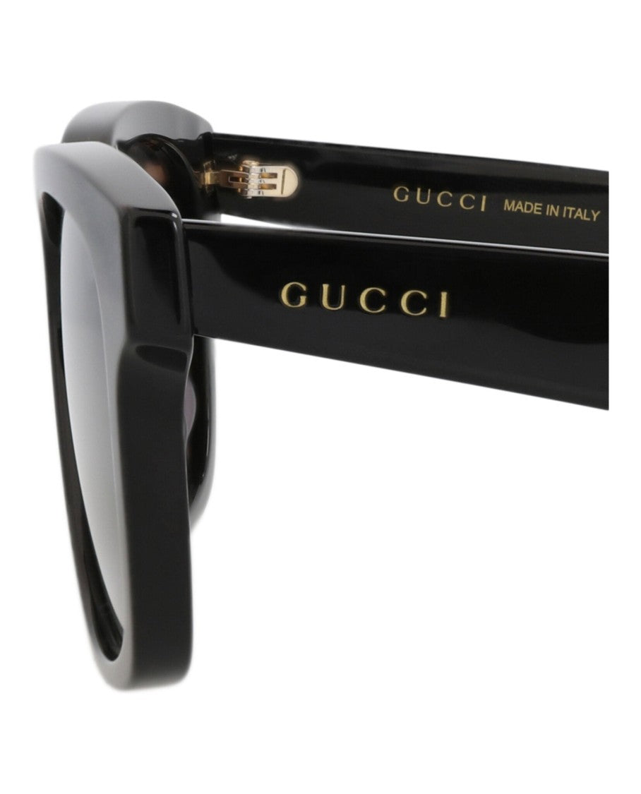 Gucci Square-Frame Recycled Acetate Sunglasses With Saddle Nose Bridge