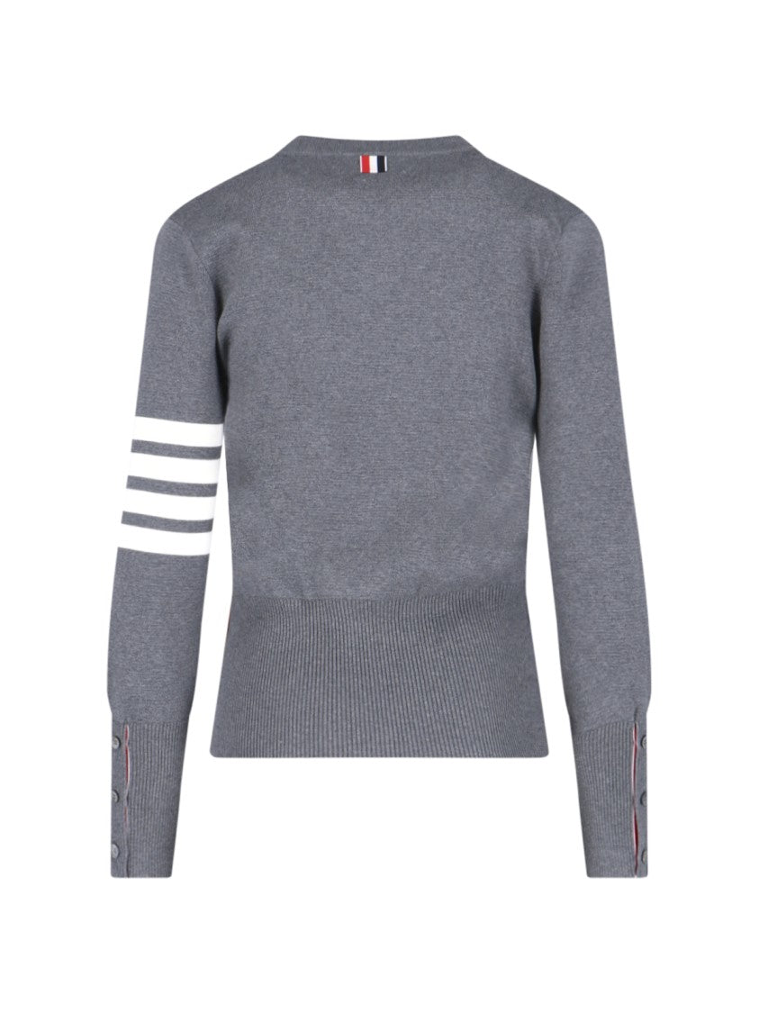 Thom Browne "4-Bar" Sweater – Grey