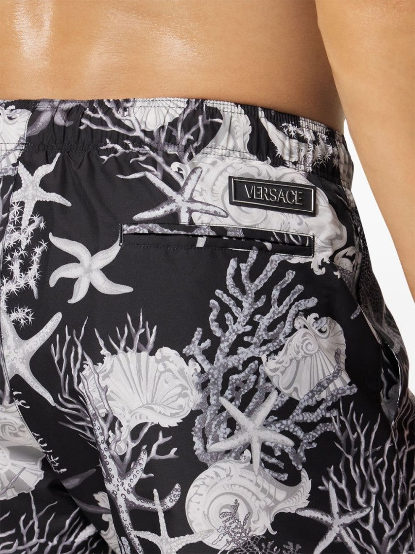 Versace Thigh-Length Swim Shorts