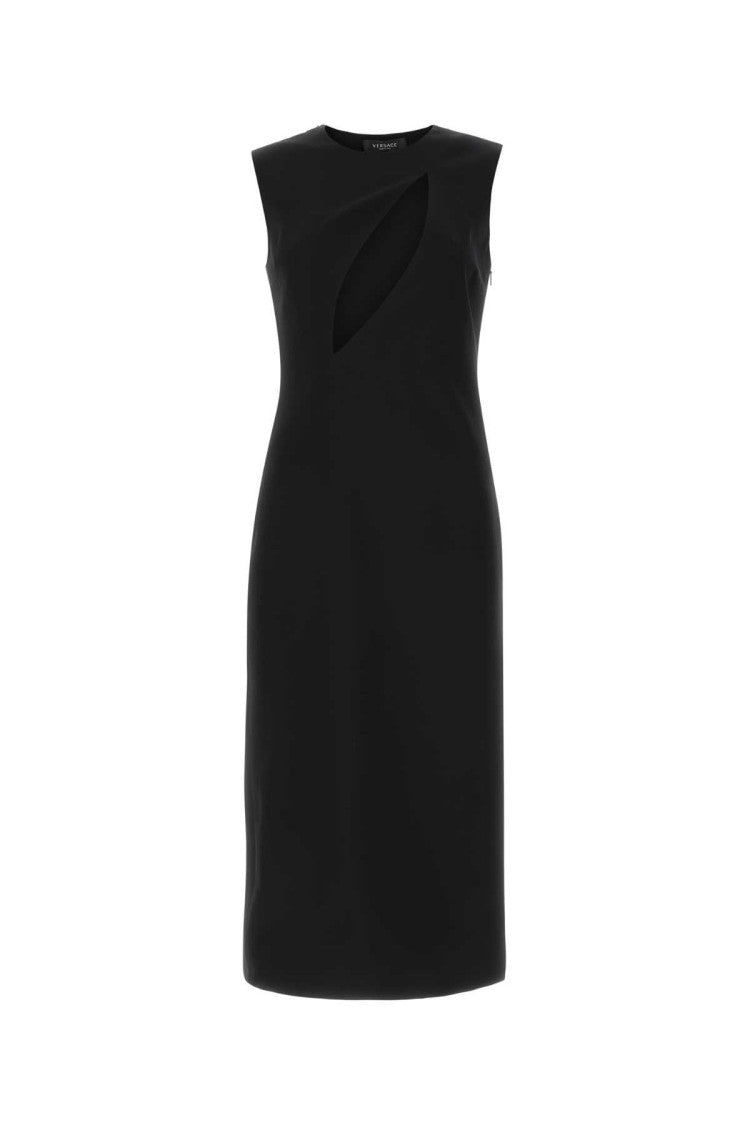 Versace Black Acetate Blend Dress