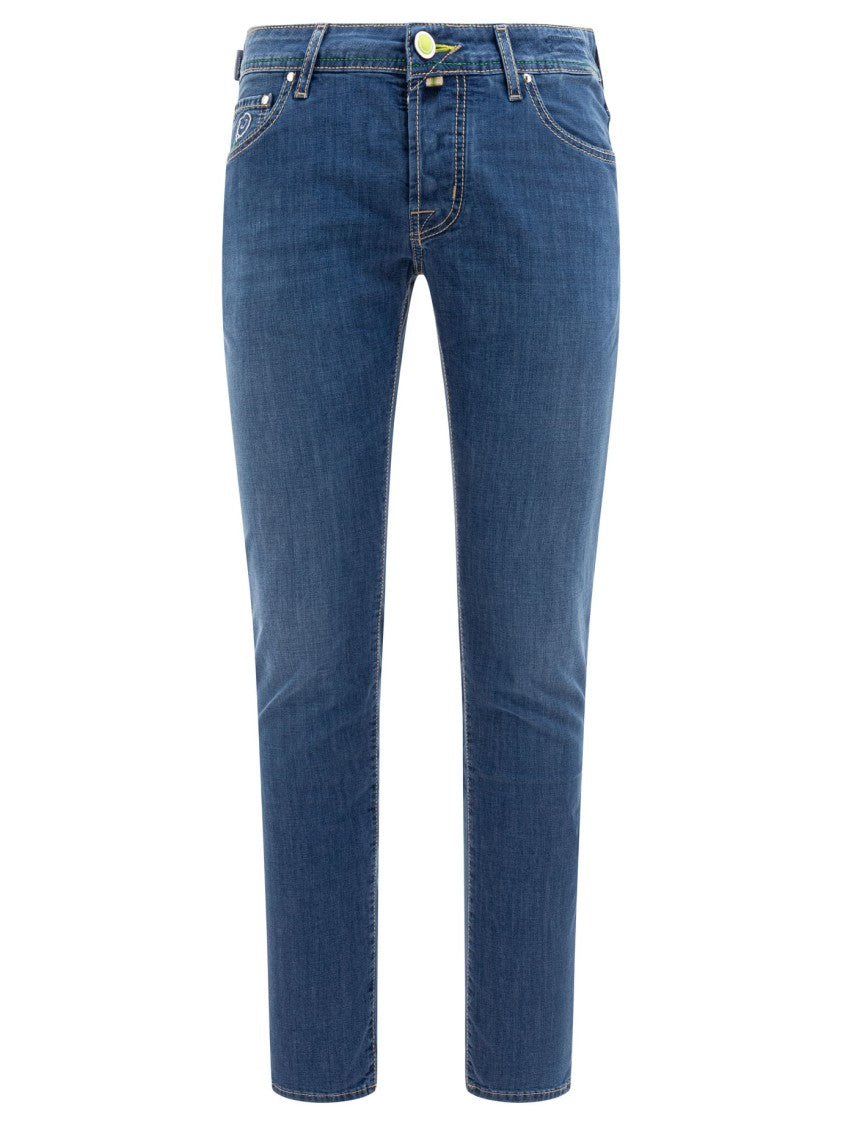 Jacob Cohen Five-Pocket Denim Jeans With Modern Slim Fit