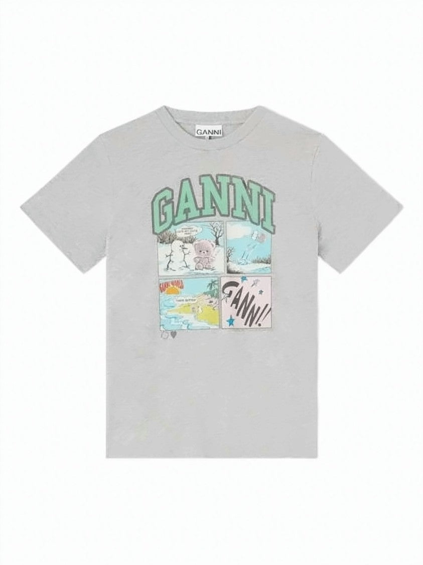 Ganni Cotton Jersey T-Shirt