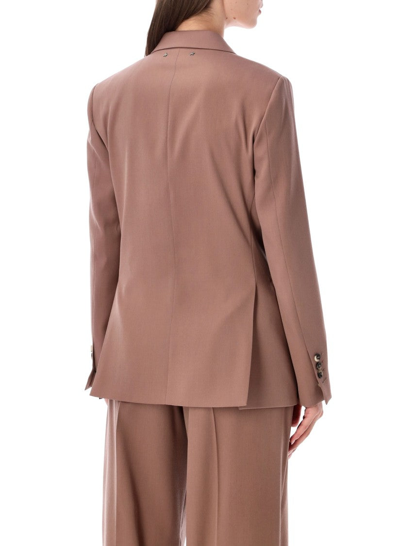 Golden Goose Double-Breasted Structured Blazer With Classic Lapels