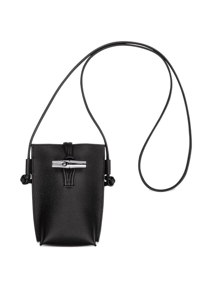 Longchamp Textured Black Crossbody Bag