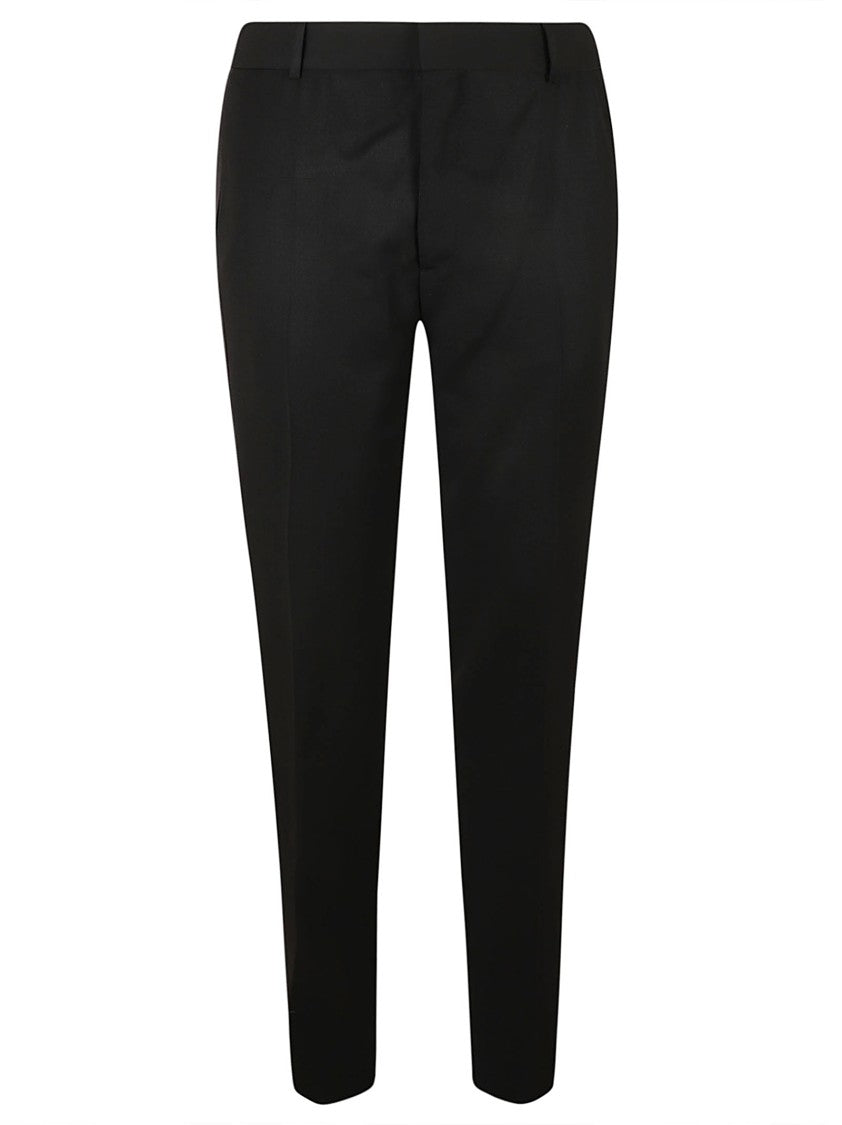 Alexander Mcqueen Tailored Slim-Fit Trousers With Structured Waistband