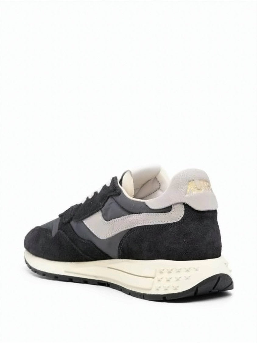 Autry Layered Low-Top Sneakers With Suede