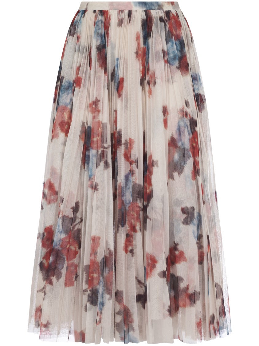 Philosophy Di Lorenzo Serafini Pleated Skirt With Floral Print