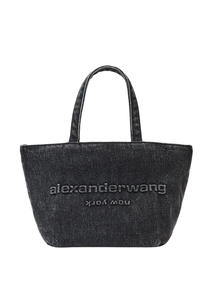 Alexander Wang Grey Structured Shoulder Bag