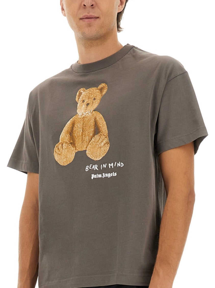 Palm Angels Teddy Bear Graphic Relaxed Fit T-Shirt